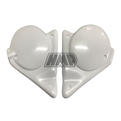 Tampas laterais universais CROSS ENDURO ( SIMONINI 50 / MAV 50 ) branco - HP